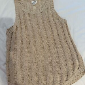 Club Monaco Tan Knit Tank Top